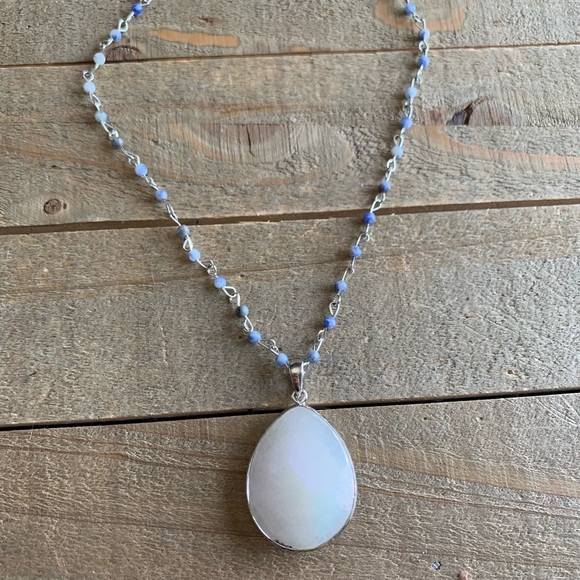 handmade Jewelry - Handmade Natural Moonstone & Sodalite Rosary